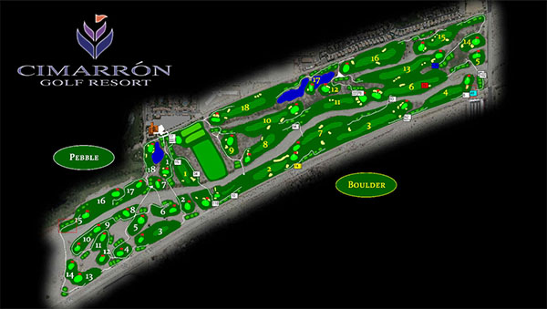 Course Layout Cimarron Golf Resort Boulder Course